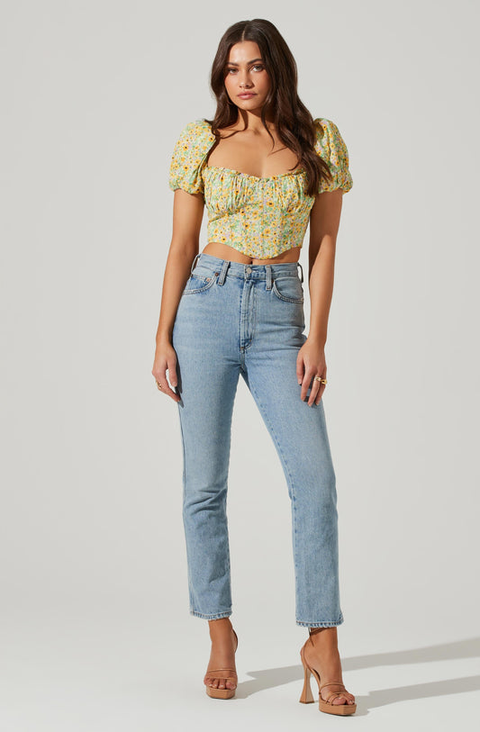 Ditsy Floral Bubble Top