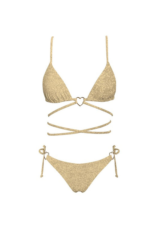 Glitter Gold Bikini Set